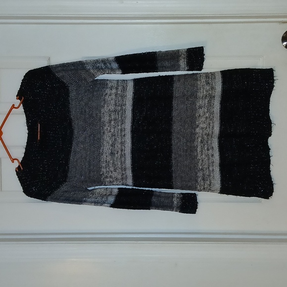 Alfani Black and Gray Knit Sweater Dress - Picture 1 of 5